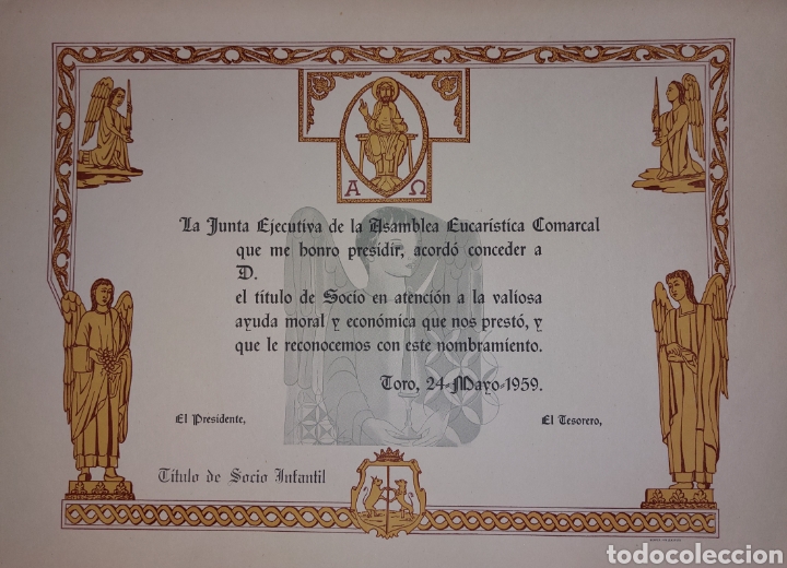 Coleccionismo deportivo: Diploma/titulo - Foto 1