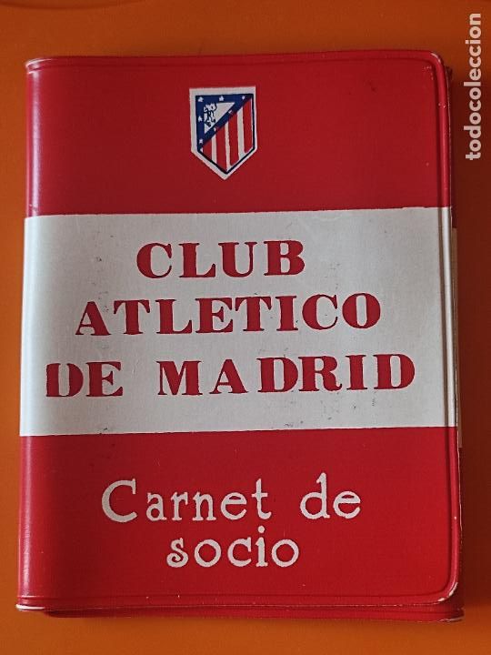 Sports collectibles: ATLETICO MADRID AT CARTERA VACIA PORTA CARNET SOCIO ABONO SIN DOCUMENTOS ORIGINAL A&Ntilde;OS 70 10 X 7,5CM