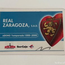 Collezionismo sportivo: CARNET SOCIO REAL ZARAGOZA 1999/00 PARA COLECCIÓN. Lote 358284650