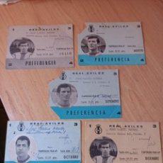 Collezionismo sportivo: CARNETS FÚTBOL REAL AVILÉS, 9 CARNETS 1968-69. Lote 359335390