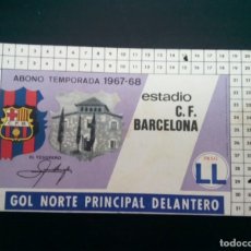 Coleccionismo deportivo: CARNET DE ABONO DEL F.C. BARCELONA TEMPORADA 1967/68