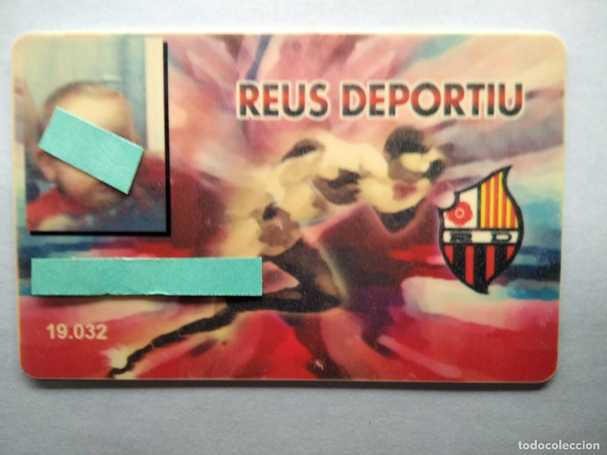 Sports collectibles: TARJETA PERSONAL,TRATO PREFERENTE,REUS DEPORTIU,BANDA MAGNETICA EN REVERSO (MUY RARO)