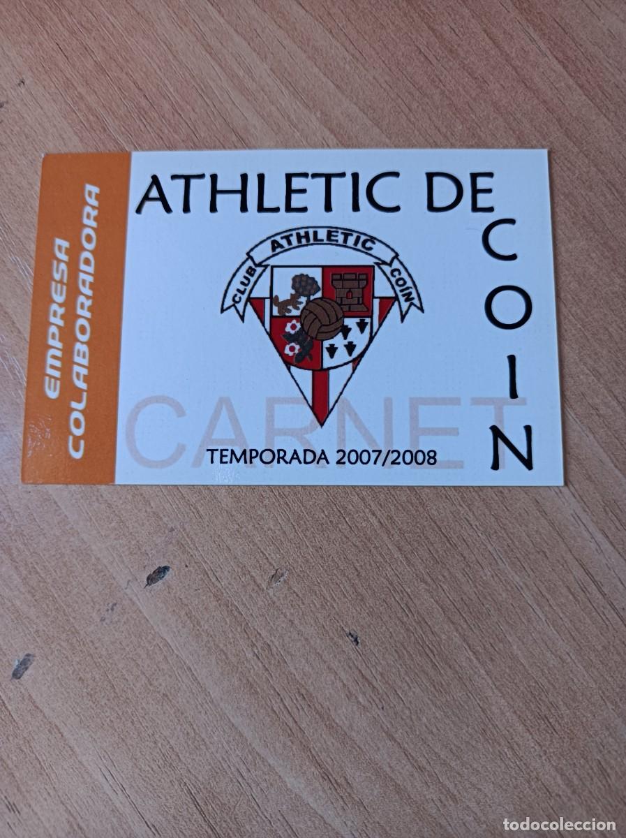 Coleccionismo deportivo: Carnet Athletic de Coin 2007-08 - Foto 1