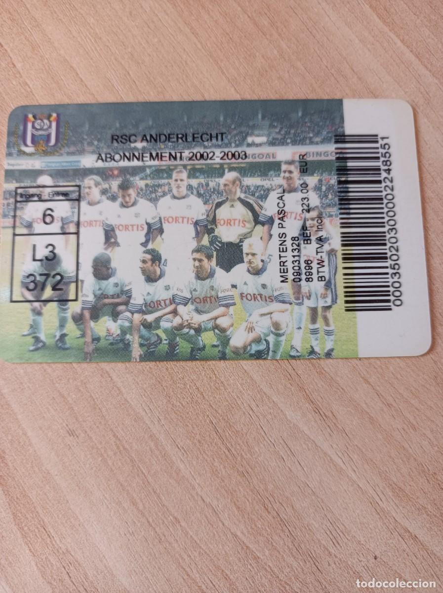 Coleccionismo deportivo: Carnet Anderlech 2002-03 - Foto 1