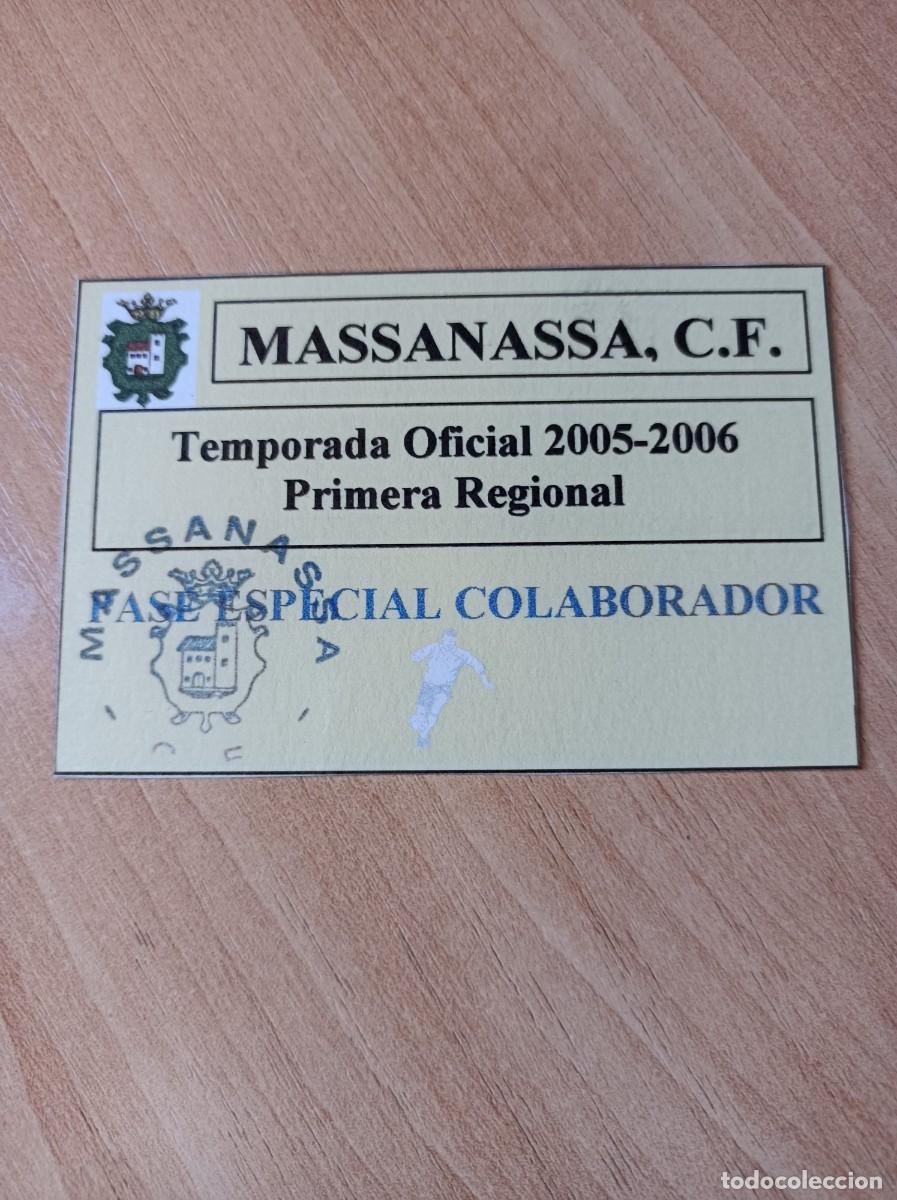 Sports collectibles: Carnet C.F. Massanassa 2005-06