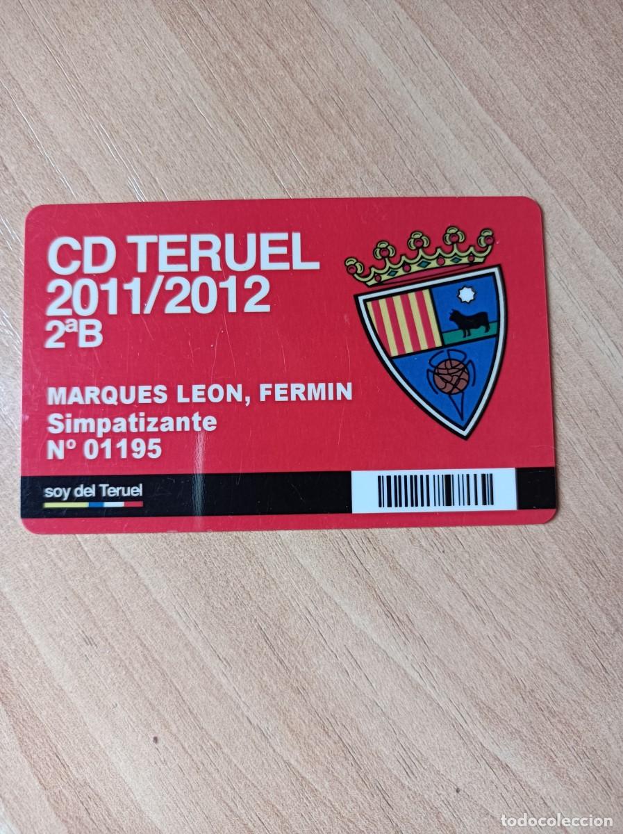Coleccionismo deportivo: Carnet C.D. Teruel 2011-12 - Foto 1