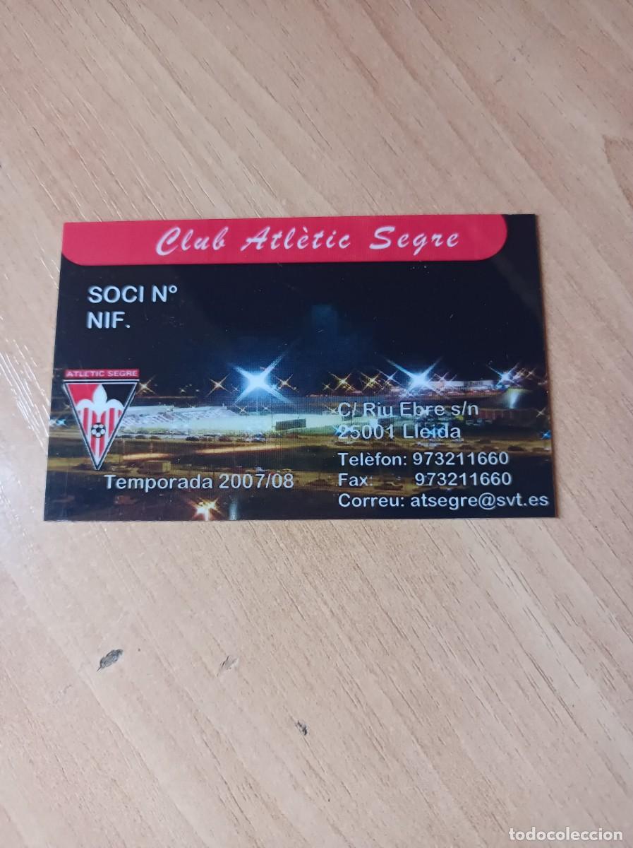 Coleccionismo deportivo: Carnet Atl&eacute;tic Segre 2007-08 - Foto 1