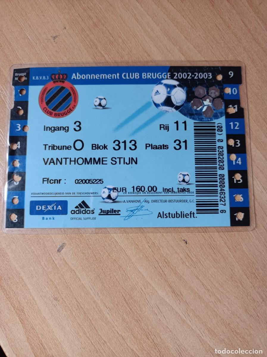 Sports collectibles: Carnet Club Brujas 2002-03