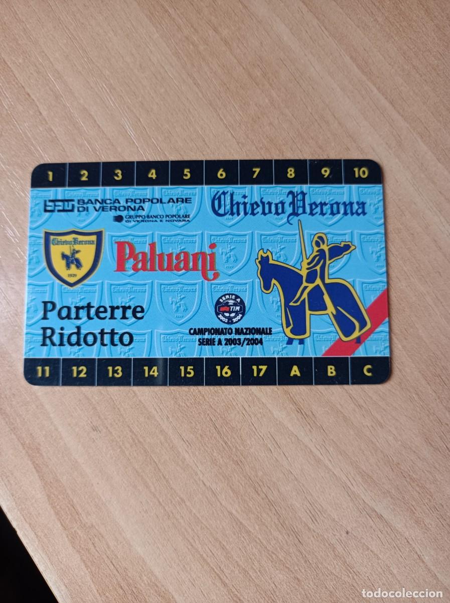 Coleccionismo deportivo: Carnet Chievo Verona 2003-04 - Foto 1