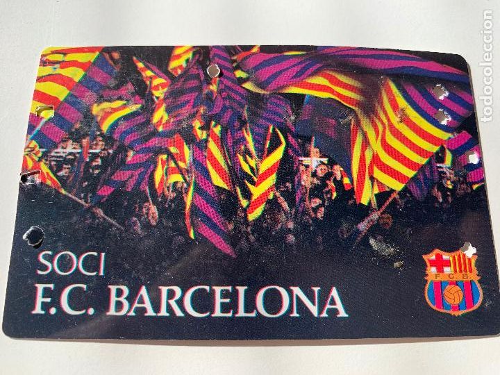 Sports collectibles: 1981 antiguo Carnet o abono Futbol Club Barcelona, FCB. tribuna.