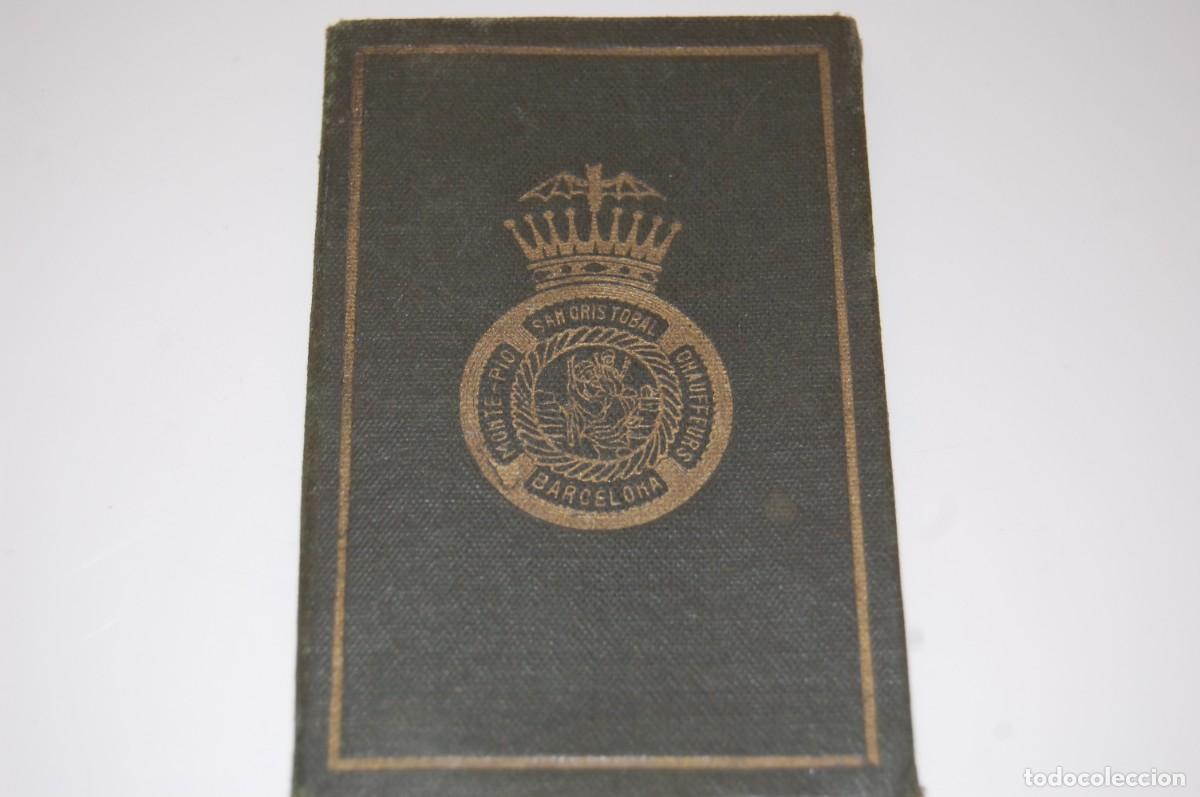 Sammelleidenschaft Sport: ANTIGUO CARNET DE SOCIO - MONTE PIO SAN CRISTOBAL CHAUFFEURS BARCELONA - A&Ntilde;O 1930