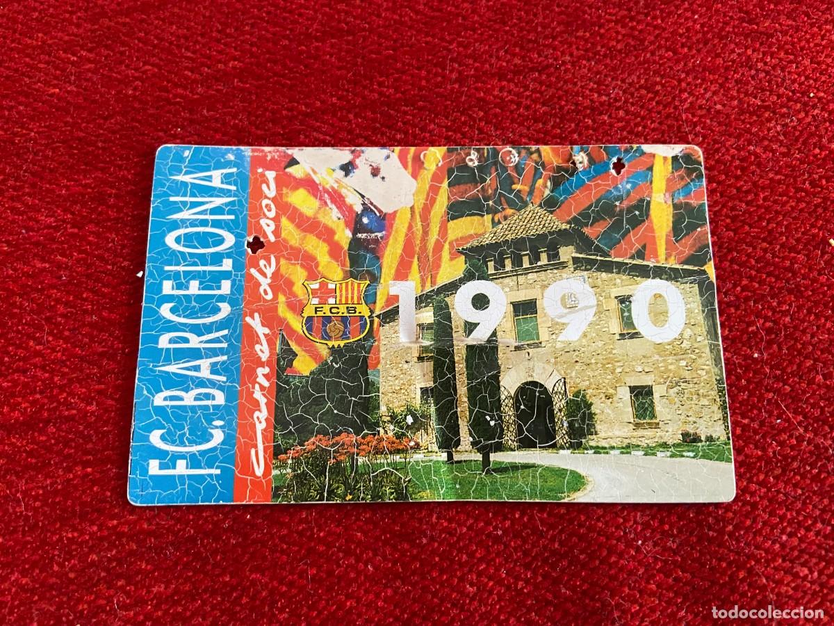 Sports collectibles: R21001 CARNET SOCIO ABONADO FUTBOL CLUB BARCELONA PRIMER TRIMESTRE TEMPORADA 1990