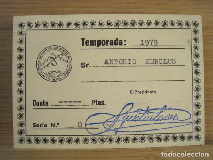 Sports collectibles: IGUALADA-PESCADORES DEPORTIVOS DEL BARRIO DE MONTSERRAT-CARNET A&Ntilde;O 1979-VER FOTOS-(100.798)