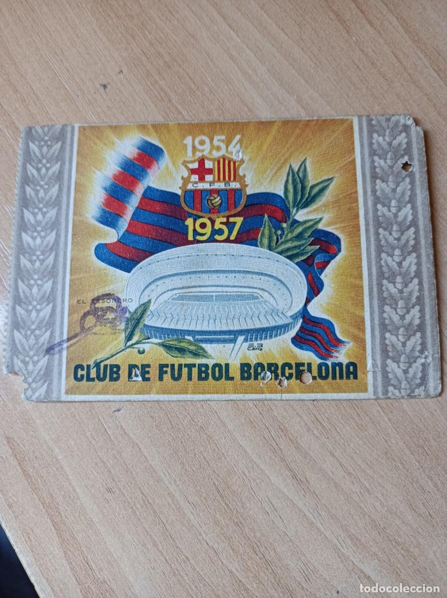 Sammelleidenschaft Sport: Carnet F.C. Barcelona 1957, 2&ordm; trimestre