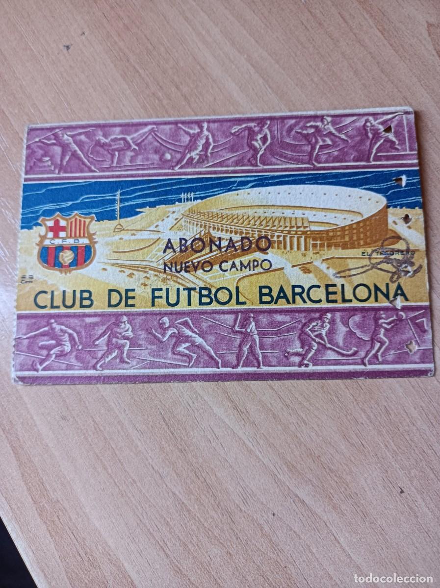 Sammelleidenschaft Sport: Carnet F.C. Barcelona 1956, 1&ordm; trimestre