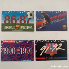 Coleccionismo deportivo: LOTE CARNET DE SOCIO ABONAMENT FC BARCELONA 86-87-88 1990-1991 91-92. Lote 400915134
