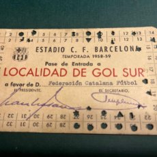 Coleccionismo deportivo: CLUB DE FÚTBOL BARCELONA 1958-1959 CARNET PADA FEDERACIÓN CATALANA DE FÚTBOL . ARTIFUTBOL. Lote 401011939