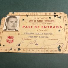 Coleccionismo deportivo: CLUB DE FÚTBOL BARCELONA CARNET 1959-60 JUGADOR DE BÉISBOL. ARTIFUTBOL. Lote 401012114