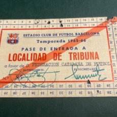 Coleccionismo deportivo: FÚTBOL CLUB BARCELONA 1965-66 CARNET FEDERACIÓN CATALANA DE FÚTBOL . ARTIFUTBOL. Lote 401012389
