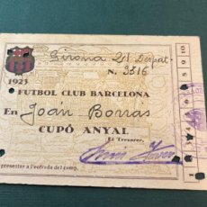 Coleccionismo deportivo: CARNET ANUAL FUTBOL CLUB BARCELONA AÑO 1923 ARTIFUTBOL.. Lote 401398389