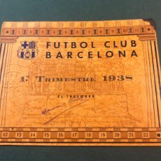 Coleccionismo deportivo: FÚTBOL CLUB BARCELONA - CARNET 1938 - 1ER TRIMESTRE GUERRA CIVIL ARTIFUTBOL.. Lote 401399049