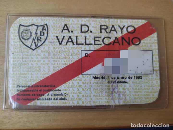 Sammelleidenschaft Sport: RAYO VALLECANO A D CARNET 1982 SOCIO ORIGINAL