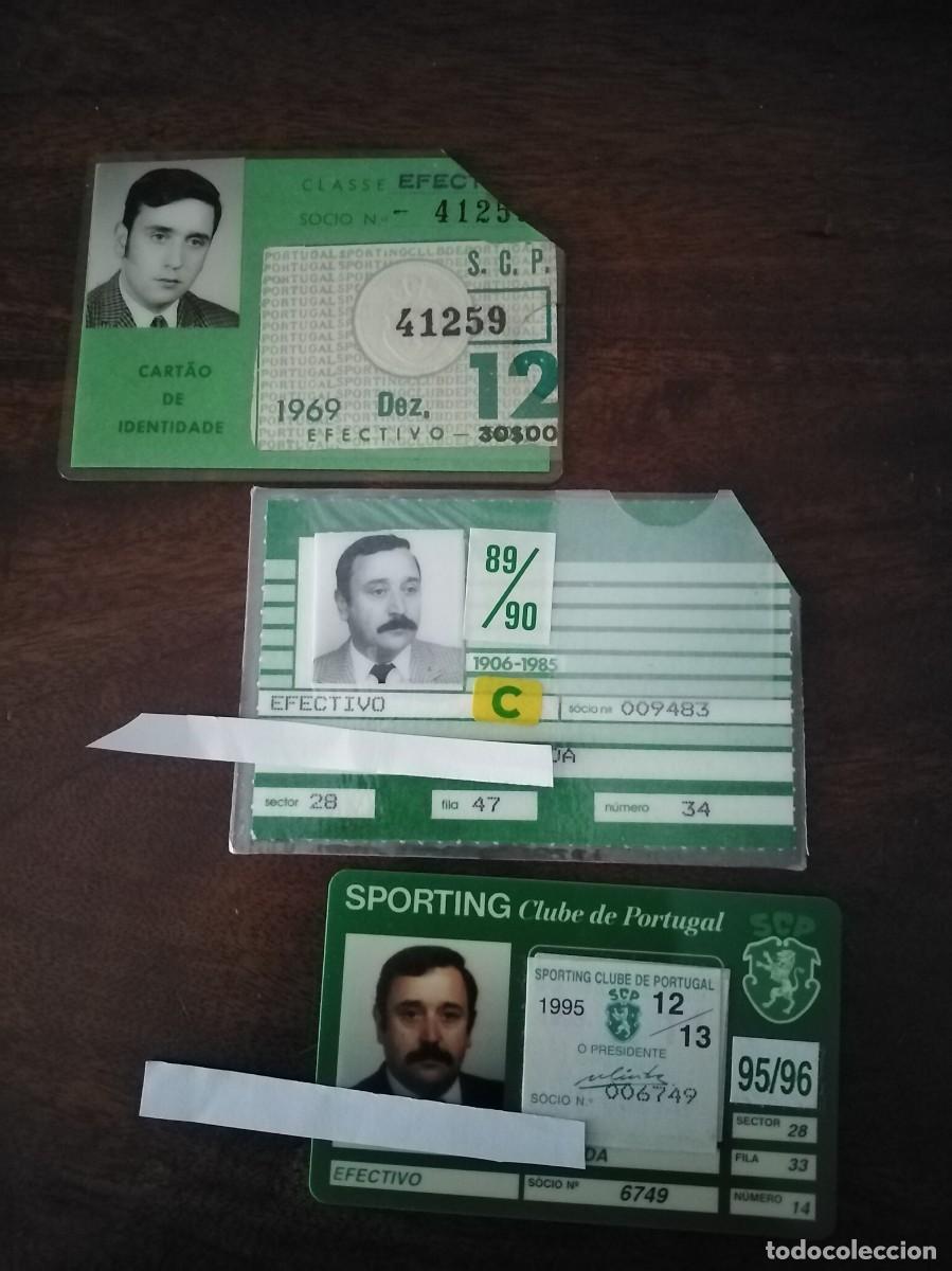 Sports collectibles: 3 carnets abono del mismo socio del Sporting Clube de Portugal. 1969, 89/90 y 95/96.