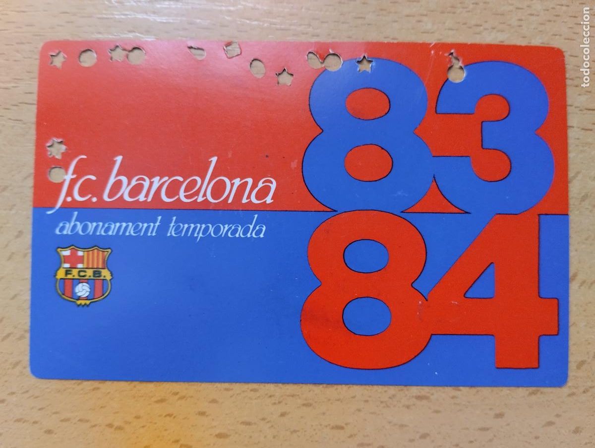 Sports collectibles: CARNET F.C.BARCELONA ABONO TEMPORADA 1983 84