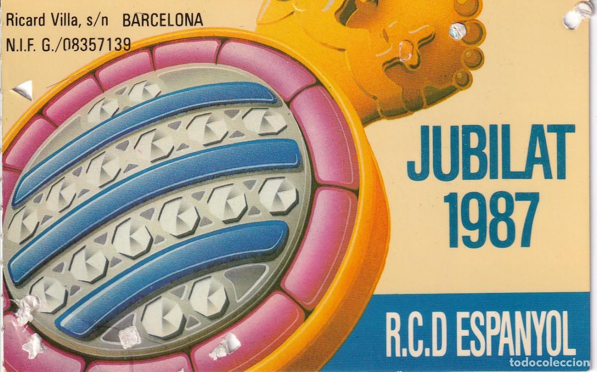 Sports collectibles: CARNET DE FUTBOL DEL REAL CLUB ESPA&Ntilde;OL DEL A&Ntilde;O 1987 - JUBILAT (FOOTBALL) ESPANYOL
