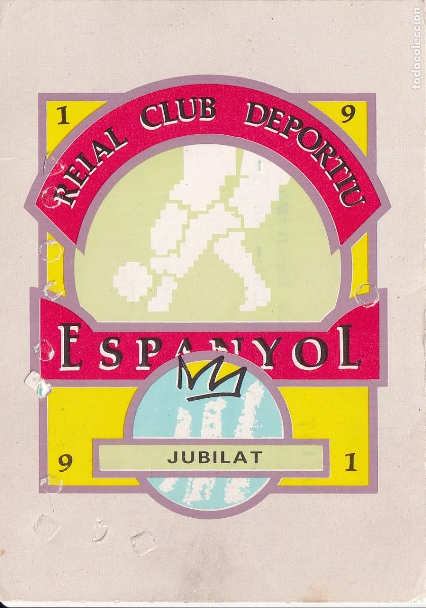 Sports collectibles: CARNET DE FUTBOL DEL REAL CLUB ESPA&Ntilde;OL DEL A&Ntilde;O 1991 - JUBILAT (FOOTBALL) ESPANYOL
