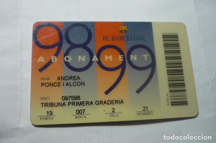 Sports collectibles: CARNET FUTBOL PLASTICO 98-99 CF BARCELONA
