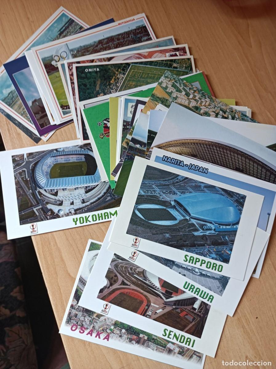 Sports collectibles: 51 postales de estadios de f&uacute;tbol de Jap&oacute;n