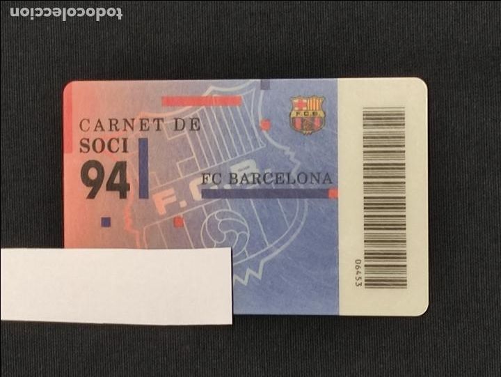Sports collectibles: CARNET SOCIO - F.C. BARCELONA - A&Ntilde;O 1994
