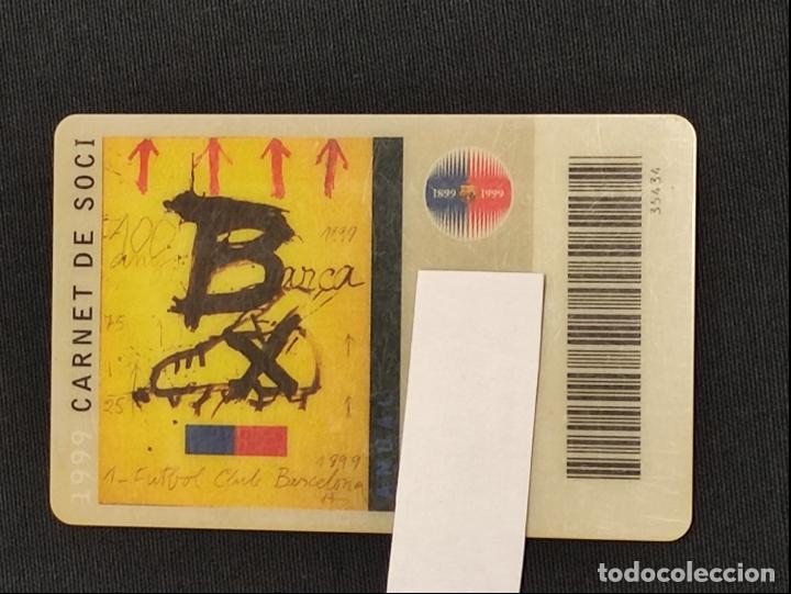 Sports collectibles: CARNET SOCIO - F.C. BARCELONA - A&Ntilde;O 1999