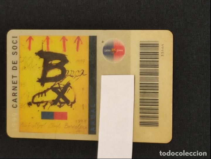 Sports collectibles: CARNET SOCIO - F.C. BARCELONA - A&Ntilde;O 1999