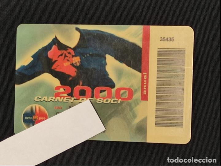 Sports collectibles: CARNET SOCIO - F.C. BARCELONA - A&Ntilde;O 2000