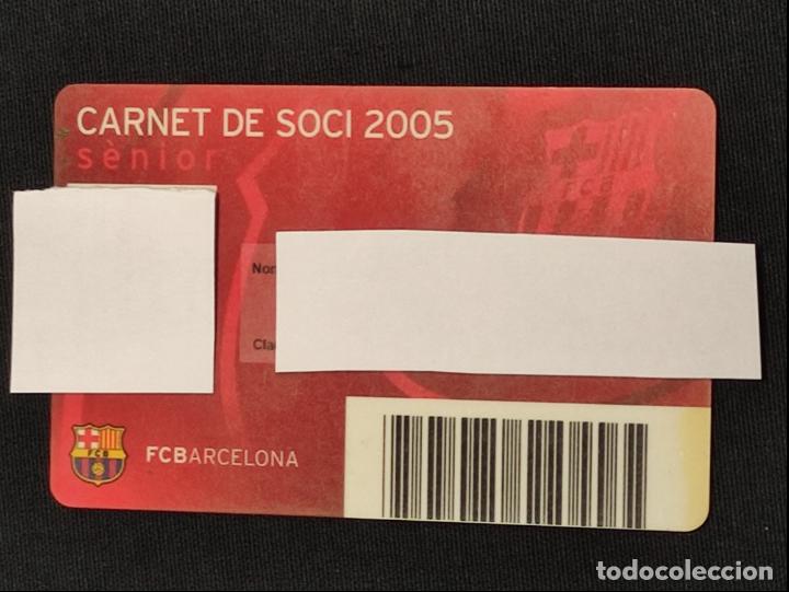 Sports collectibles: CARNET SOCIO - F.C. BARCELONA - A&Ntilde;O 2005 -
