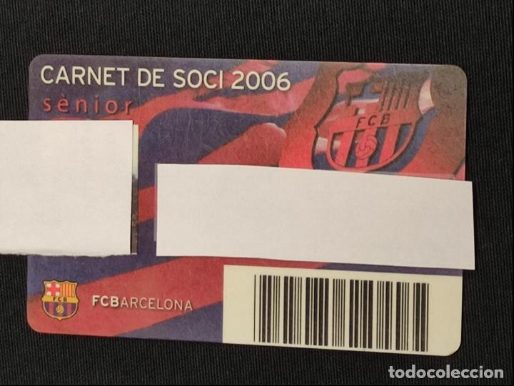 Sports collectibles: CARNET SOCIO - F.C. BARCELONA - A&Ntilde;O 2006 -