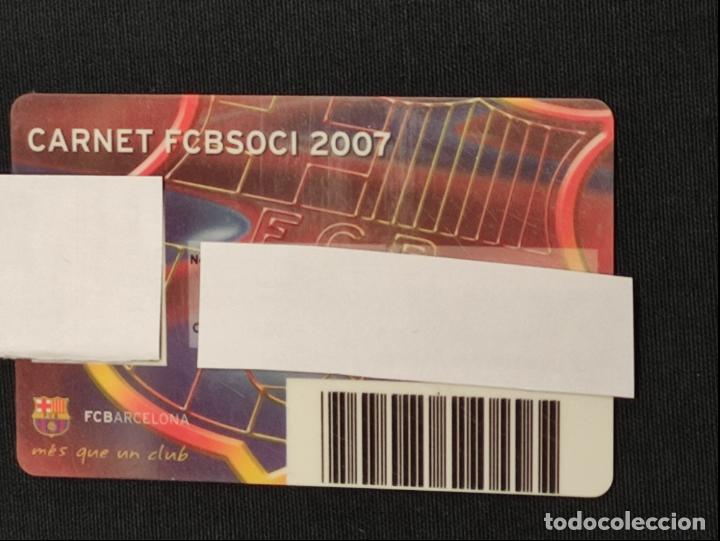Sports collectibles: CARNET SOCIO - F.C. BARCELONA - A&Ntilde;O 2007 -