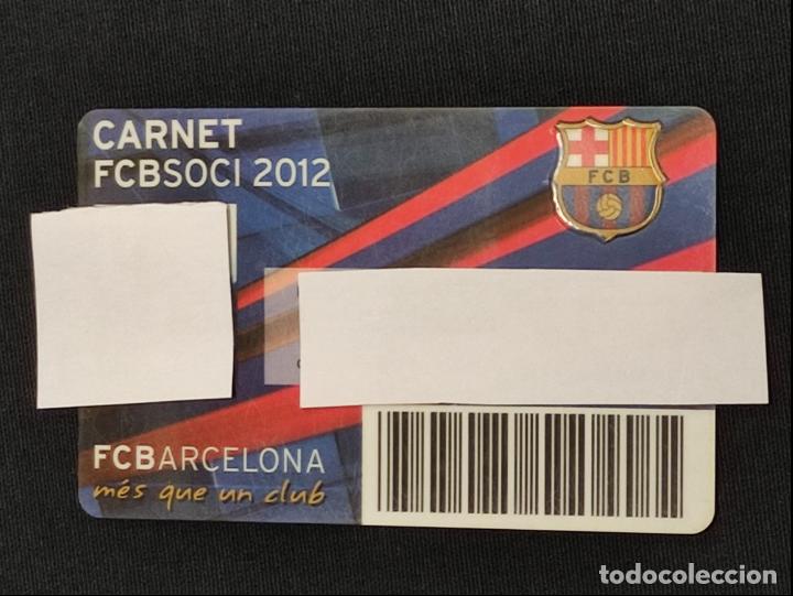 Sports collectibles: CARNET SOCIO - F.C. BARCELONA - A&Ntilde;O 2012 -
