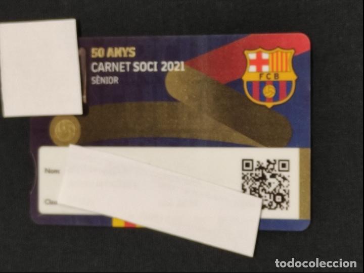 Sports collectibles: CARNET SOCIO - F.C. BARCELONA - A&Ntilde;O 2021 -