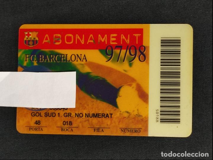 Sports collectibles: CARNET DE ABONO / ABONAMENT - F.C. BARCELONA - A&Ntilde;O 1997 1998