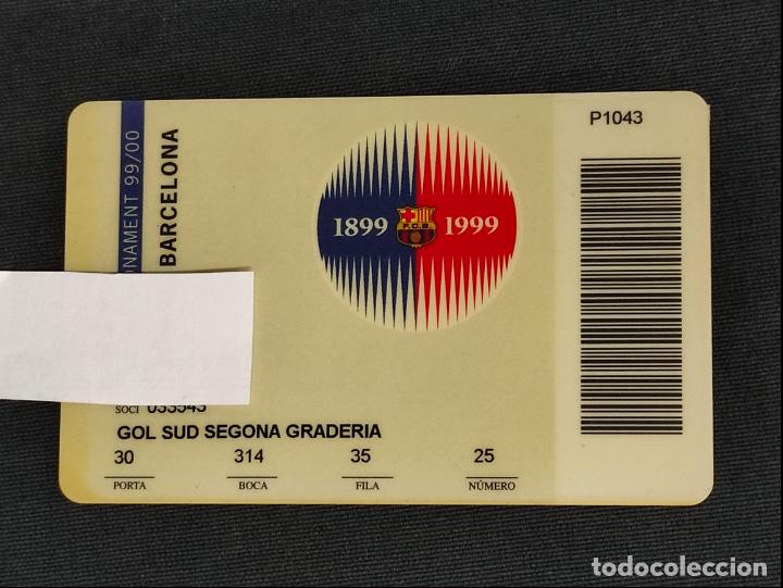 Sammelleidenschaft Sport: CARNET DE ABONO / ABONAMENT - F.C. BARCELONA - A&Ntilde;O 1999 2000