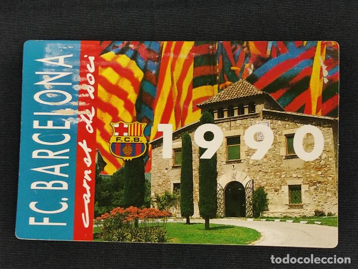 Sports collectibles: CARNET DE SOCIO - F.C. BARCELONA - 1990 - SIN MARCAR