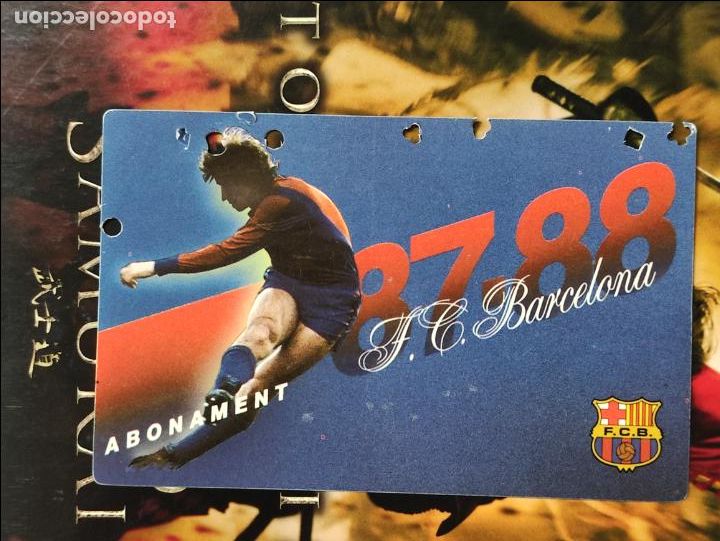 Sports collectibles: CARNET DE ABONO / ABONAMENT - F.C. BARCELONA - TEMPORADA 1987 1988 -