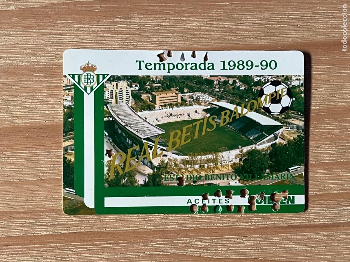 Sports collectibles: B2. CARNET REAL BETIS TEMPORADA 1989-90