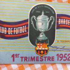 Coleccionismo deportivo: (LLL) FC BARCELONA CARNET SOCIO BARÇA AÑO 1952