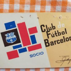 Coleccionismo deportivo: (LLL) FC BARCELONA CARNET SOCIO BARÇA AÑO 1966