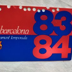 Coleccionismo deportivo: (LLL) ABONO ASIENTO FC BARCELONA AÑO/TEMPORADA 1983-84