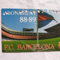 Coleccionismo deportivo: (LLL) ABONO ASIENTO FC BARCELONA AÑO/TEMPORADA 1988-89
